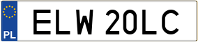 Truck License Plate